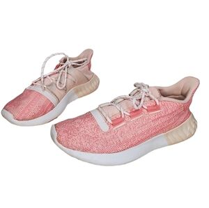 Women's Peach/Pink Adidas Tubular Shadow Sneakers Size 7